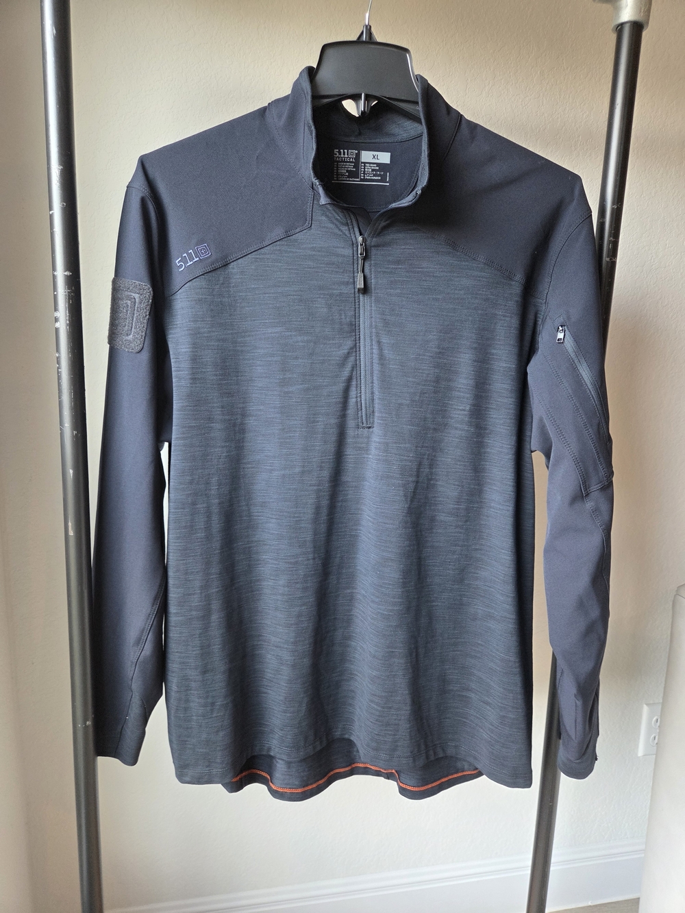 5.11 Men's Tactical Rapid Half 1/4 Zip Pullover Jacket Blue